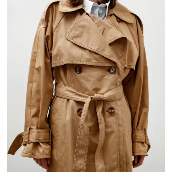 Perfect Acne Studios Capelet Trench Coat 100% Cotton, size S / 36 - Picture 6 of 16